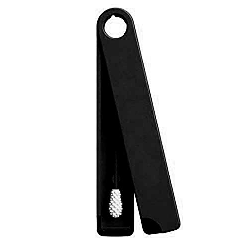 N/ A 2pcs Reusable Cotton Swabs Washable Cosmetic Makeup Cleaning Stick (Black)