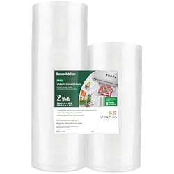 Bonsenkitchen Vacuum Food Sealer Rolls Bags, 8