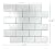 XUANINY Peel and Stick Aluminum Composite Subway Tile, 3D Texture Floor Stickers, Self Adhesive Wall Panels for Kitchen Backsplash, Bathroom, Bedroom, Living Room (Pure White, 10)