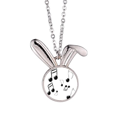 Collier lapin bulle de musique le cadeau d'anniversaire parfait pour les musiciennes