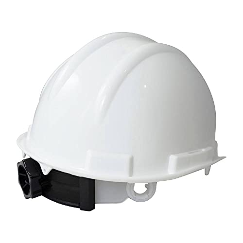 BAU Schutzhelm Sicherheitshelm mit Premium 4-Punkt Ratschenverschluss Basisschutz Baustelle Kopfschutz Einstellbarer Industriehelm CE Zertifiziert Gurtband mit Schweißband CE EN 397 - Image 3