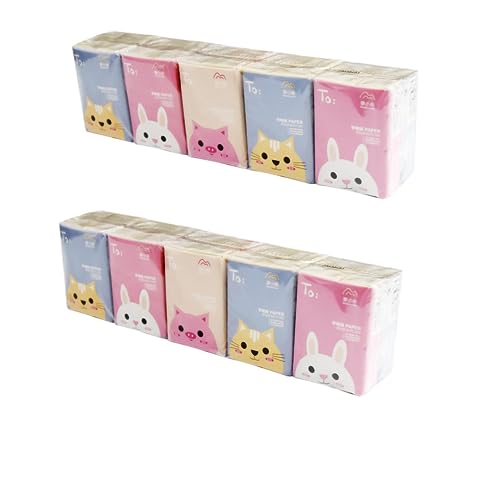 Image of DC DECORIO Tissue Papers (3 Ply, 8 Pulls Per Pack) | Pack of 2 | 100% Skin-safe Sleek Tissue Papers for Car, Bathroom, Bedroom, Office (Brown)