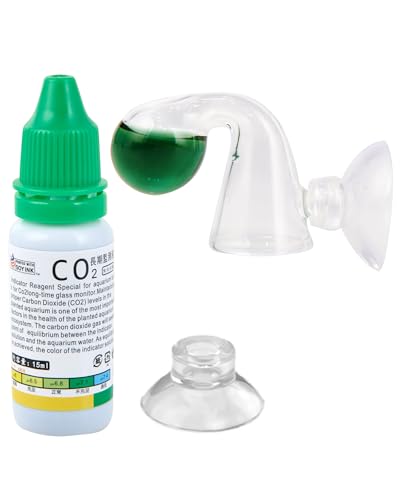 ZRDR Glass Drop Checker Kit with 15ml Co2 Checker Solution The Most Accurate Monitoring of Planted...
