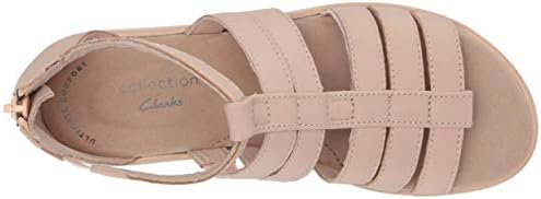 Clarks Women's Jillian Nina Wedge Sandal, Blush Leather, 8 M US | Image 4