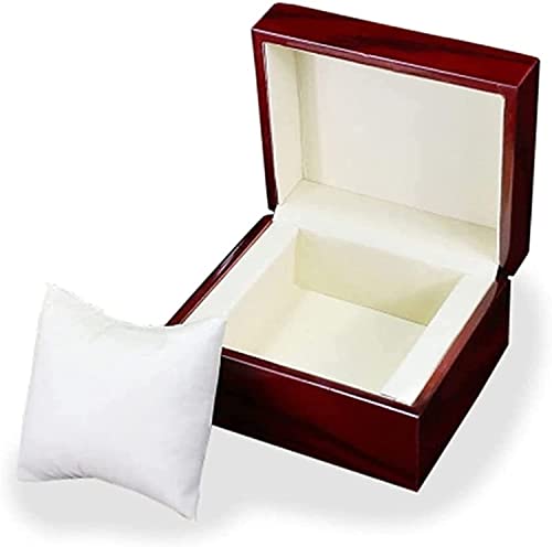 Boîte de montre en bois massif FANDIAO écrin de rangement portable noir et rouge
