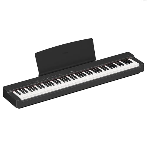 Yamaha P-225 Digital Piano with 88 Graded Hammer Compact Keys and 24 Instrumental Voices Lightweight and Portable Black
