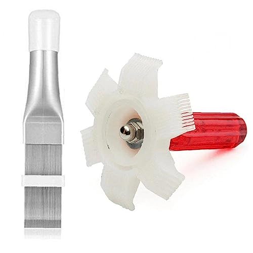 エアコンフィン コーム ラジエーター コンデンサー Ac フィン ストレートナークリーナー 修理ツール アクセサリー 車の冷蔵ラジエーター エバポレーター 白