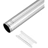 ZM 1-1/2 In. x 12 In. Brass Threaded Tube for Tubular Drain Applications, 20 Gauge, Chrome Plated