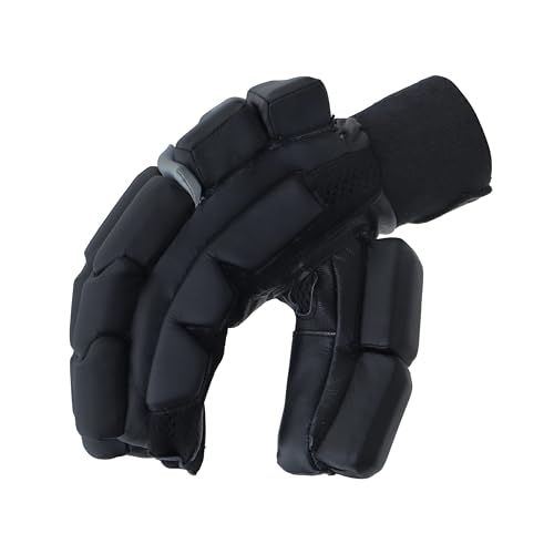 Image of Whitedot Alpha Cricket Batting Gloves||Suitable for Boys|Small Left Hand||Black