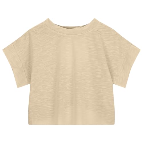 Tee shirt pull fille léger avec col rond et séchage rapide