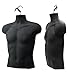 Upper Male Torso Form, Black