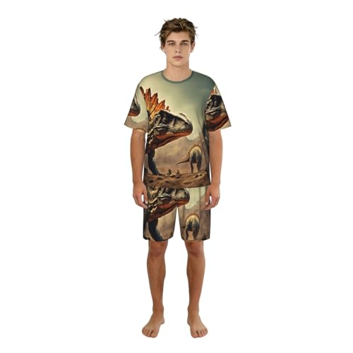 Pyjama dinosaure homme : ensemble de nuit pour éliminer le stress du soir