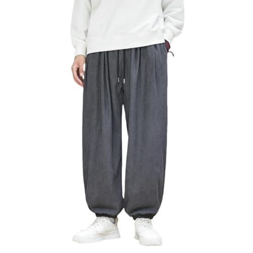 Pantalon de jogging en velours côtelé japonais rétro pour homme