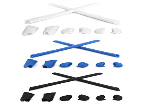 Galaxy Nose Pads & Earsocks Rubber Kits For Oakley Half Jacket/Half Jacket XLJ Black/Blue/White