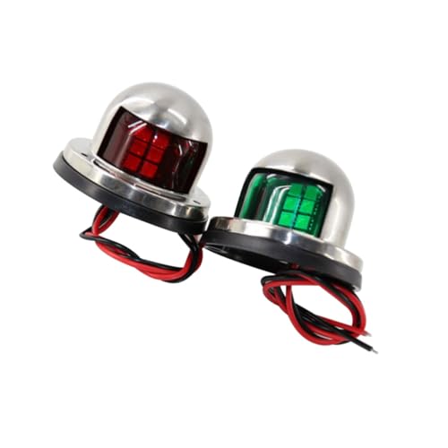 GLEAVI 1Pair LED Boat Navigation Signal Light Side Lights for Dinghy Fishing Sightseeing Boats Durable LED Tail Lights