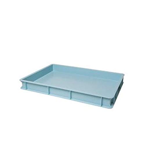 Genus Dei   Caja de polietileno para uso alimentario, 60 x 40 cm, apilable, profesional, para pizza, masa, pan y pasta