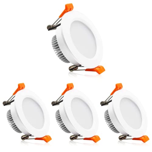 2 Inch LED Downlight, Recessed Lighting Dimmable Ceiling Light, 3W, 5500K Daylight White, CRI80 with...