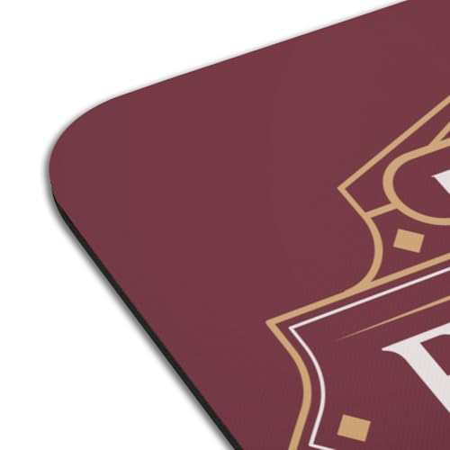 Dessous de table rouge luxe chic en caoutchouc grand format rétro