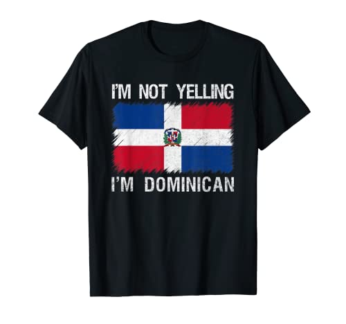 No estoy gritando soy la República Dominicana Patrimonio de la raíz Camiseta