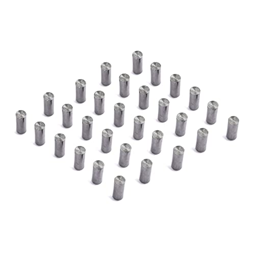 COSMEVIVI ハムバッカー用ピックアップスラグ 15x5mm 30個 エレキギター エレキベース交換用部品 メッキ仕上げの硬質スチール製 Diyギターアクセサリー 損傷したポールスラグの交換に