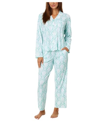 Karen Neuburger Women's Petite Key Item Long Sleeve Girlfriend Printed Pj Set