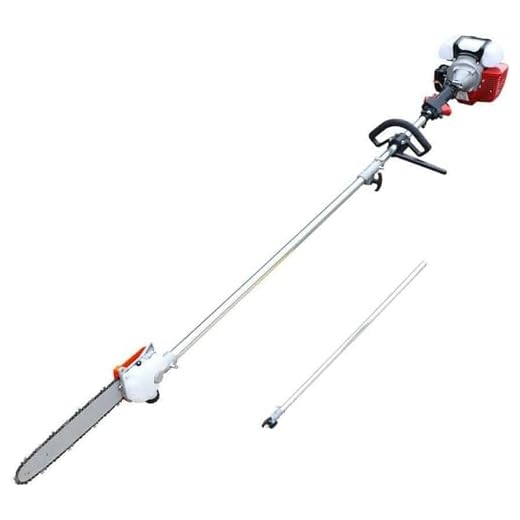 42.7CC 2 Stroke Gas Pole Saw, Powerful Pruner Chainsaw for Tree Trimming Trimmer with Extendable Long Reach Pole Chain Saw Bush Cutter 12'' Blade