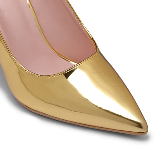 Image of Elisabet Tang High Heels, Womens Pointed Toe Slip on Stilettos Party Wedding Pumps Basic Shoes