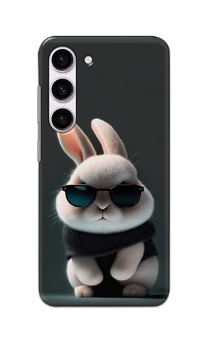 Image of PRINTFIDAA Printed Hard Back Cover Case for Samsung Galaxy S23 5G Back Cover (Cool Baby Rabbit) -112