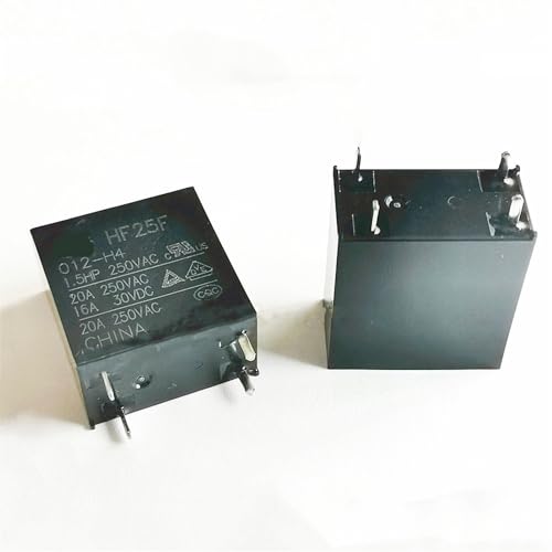 Relé HF25F-012-H4 12VDC soluciona fallos de encendido por sobrecalentamiento en placas 20A