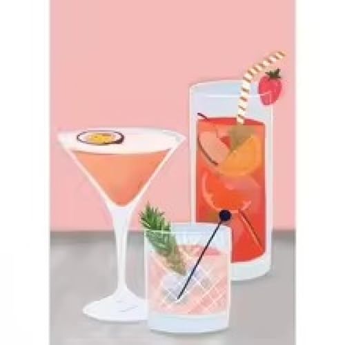 Tableau moderne cocktail et fruits impression sur toile grand format 60x90cm - 2