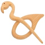 ibasenice Alfiler de Madera para Ropa Mujer Diseño Animal Delicado, Pin Decorativo para Bufanda y Mochila, Accesorio Único Marrón de Madera