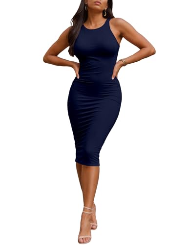 Nimsruc Summer Dresses for Women 2026 Sexy Tank Top Bodycon