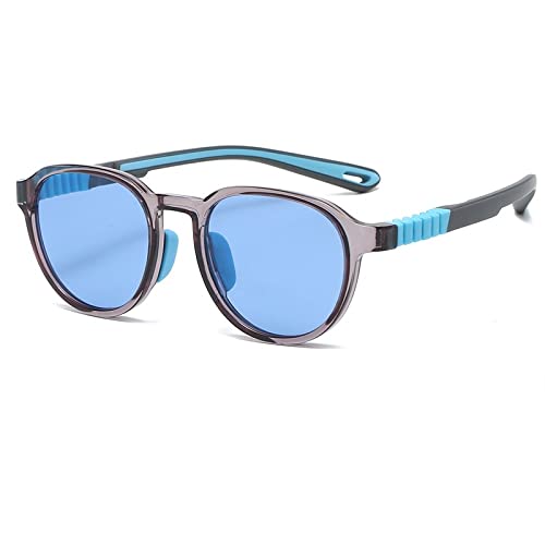 Lunettes de soleil rondes bleues pour vos sorties et terrasses d'été