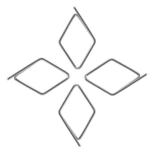 (1000 Pack) Diamond Clip Fasteners for Fire Extinguisher Inspection Tags