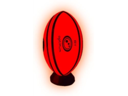 Ballon de rugby LED Optimum taille 5 pour continuer à jouer au rugby après la tombée de la nuit