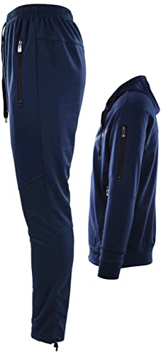 Choiceapparel Mens Tracksuit With Zippered Pockets (3X-Large, 208-Navy) #TOP2