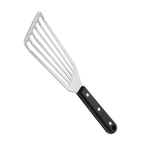 Stainless Steel Slotted BBQ Shovel - Professional Non-Stick Fish Spatula with Heat-Resistant Stainless Steel Handle for Grilling Outdoor Cooking