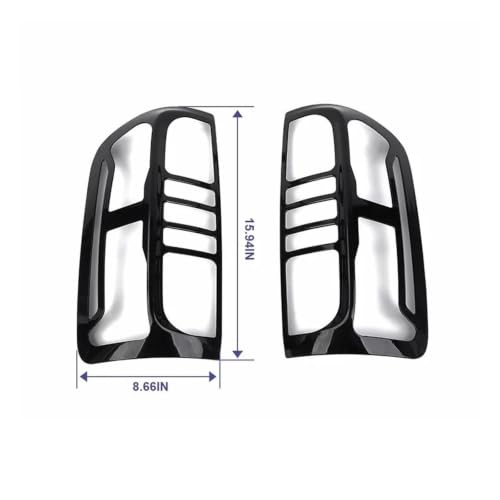 Protector luz trasera para Chevy Colorado 2014-2022 en color negro 2