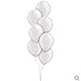 Qualatex 43788 Pearl White Latex Balloons, 11