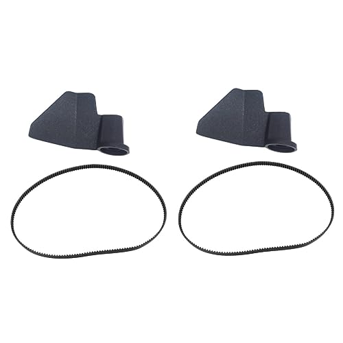 MUCKLILY 2 Sets Bread Machine Mixing Blade Bread Maker Stir Fan Bread Maker Agitator Blade Transmission Belt Parts Mixer Impeller Black