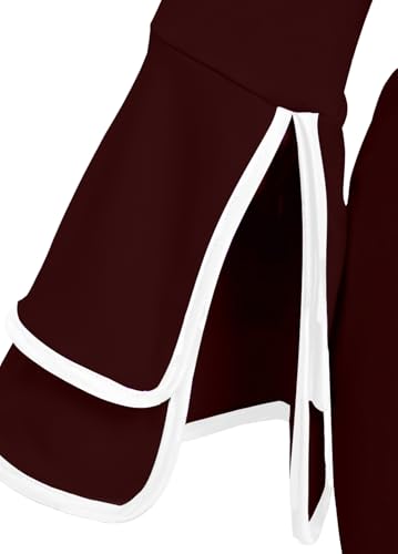 Image of Church Dress for Women Flared Sleeve Midi Pencil Dress Elegant Teacher Office Business Wear to Work Dresses