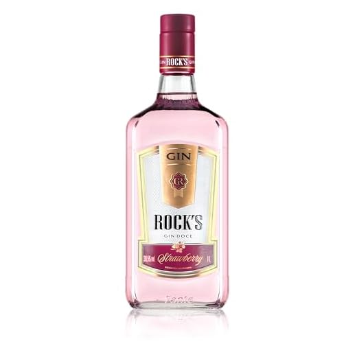 GIN ROCKS STRAMBERRY 995 ML Rocks Sabor 1L