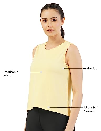 Image of PUMP'D Athleisure Women's Sleeveless Tank Top -Lightweight, Anti-Odor, UV Protect, Dry Tech, Ultra Soft Seams