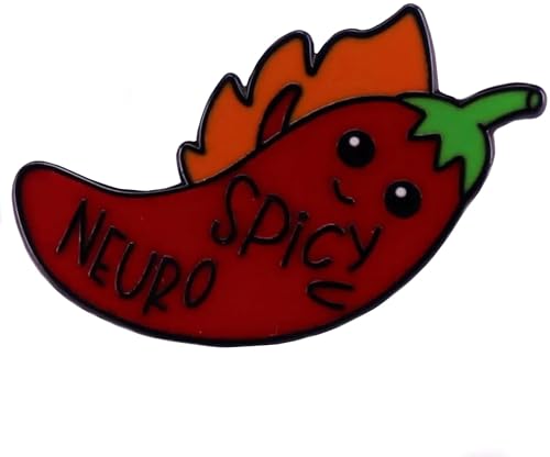 HYWZI Broche Neuro épicée en émail avec piment et piment, Métal