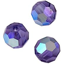 Preciosa Crystal Round Bead 4mm Tanzanite AB Package of 20