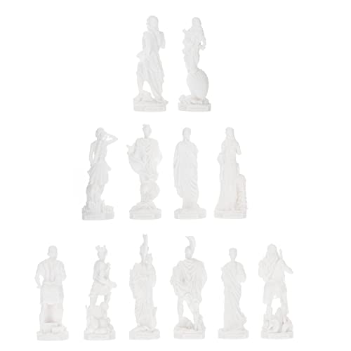 Set de 12 estatuas de los Dioses Olímpicos de Alabastro 11 cm miniatura 3