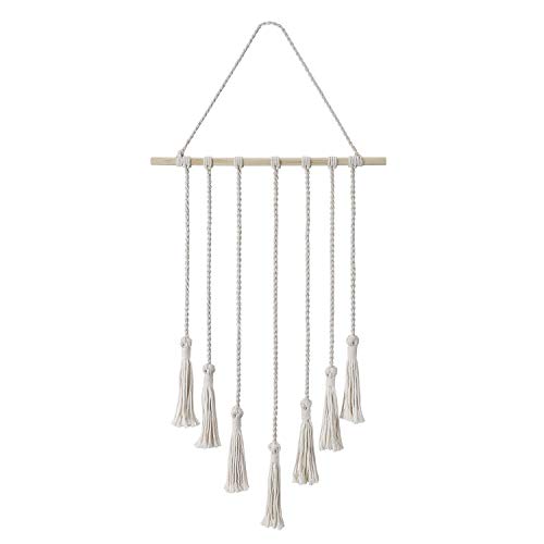 Flexzion Photo Hanger Display Macrame Wall Hanging Pictures With String Boho Hippie Home Decor For Kitchen Bedroom Living Room Entryway Instax Polaroid Gallery Accessories W/ 25X Wooden Clips #TOP2