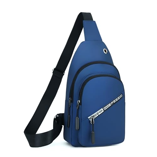 Image of CARRY TRIP Men & Women Shoulder Bag, Small Crossbody Chest Sling Bag With 2 Compartment, 1 Front Pocket, Earphone Hole & Water-Resistant for Travel, Office, Biking, Hiking, Gym Daily Use