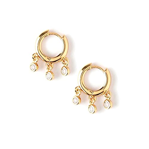 Boucles d'oreilles en argent 925 HHRFCS, l'éclat du zircon premium