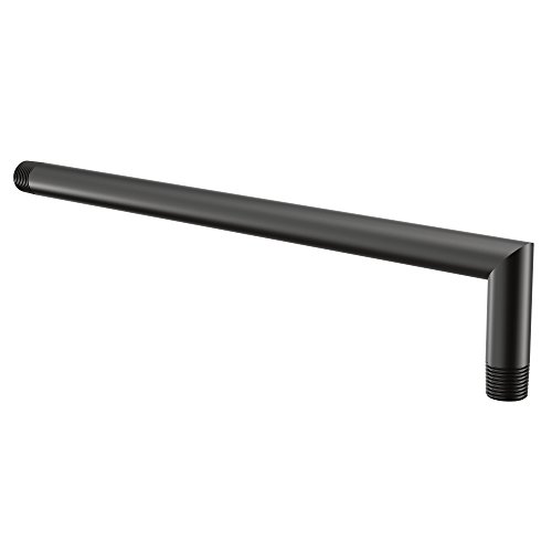 Moen S110BL Arris 14-Inch Rainshower Modern Straight Shower Arm and Flange, Matte Black